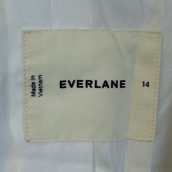 Everlane The Tencel Oversized Blazer Buttersmooth White Women Plus Size 14 NWOT - Picture 3 of 9
